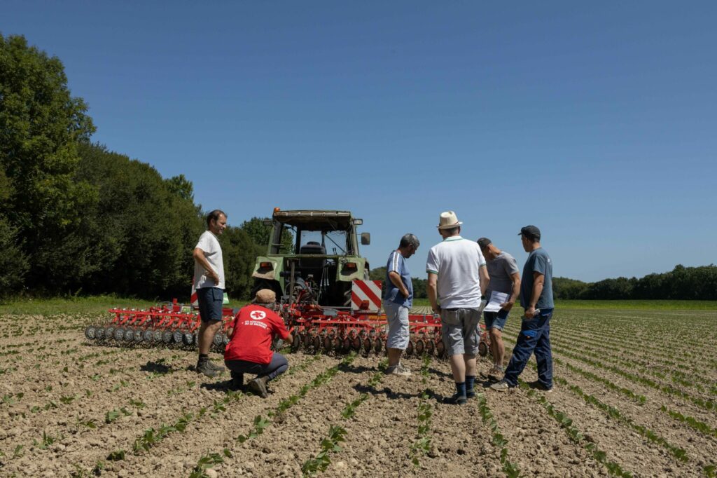 Échanges entre agriculteurs bio