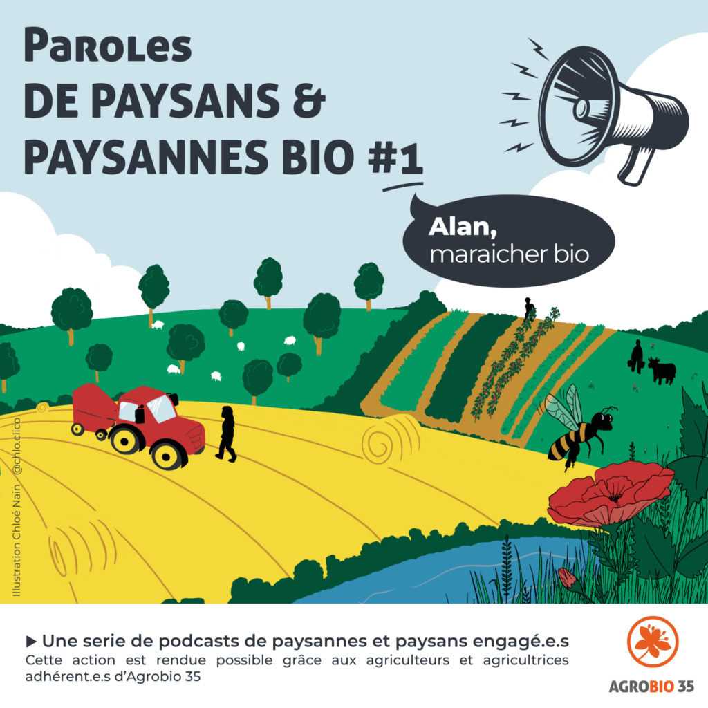 Image podcast Parole de paysans et paysannes bio : Alan, maraicher bio à Acigné